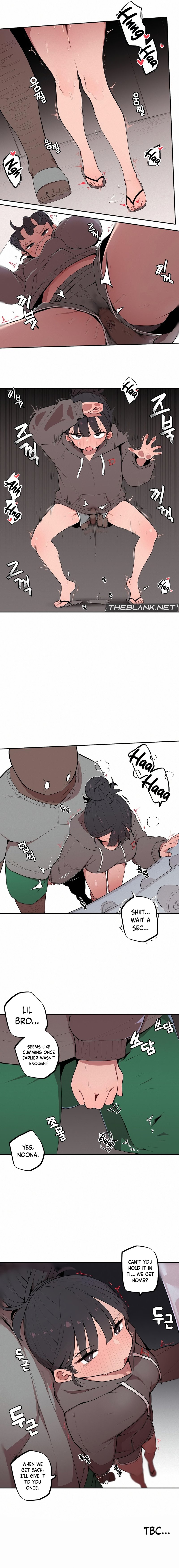 Noona and her BIG little Bro page 8