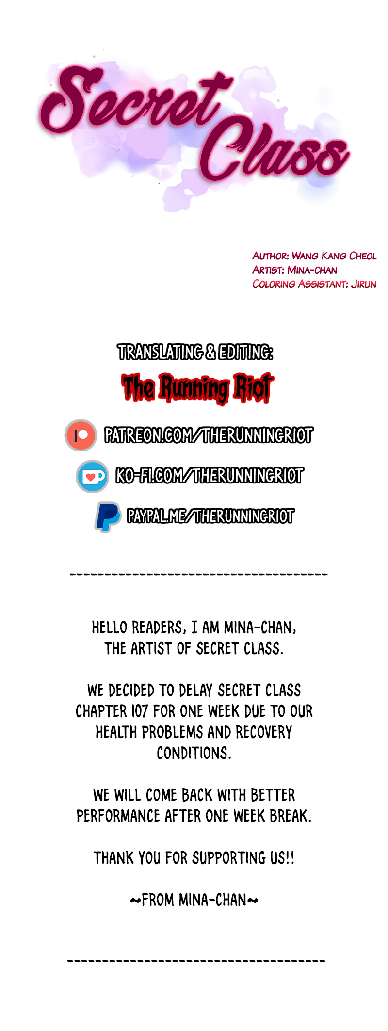 Secret Class page 1