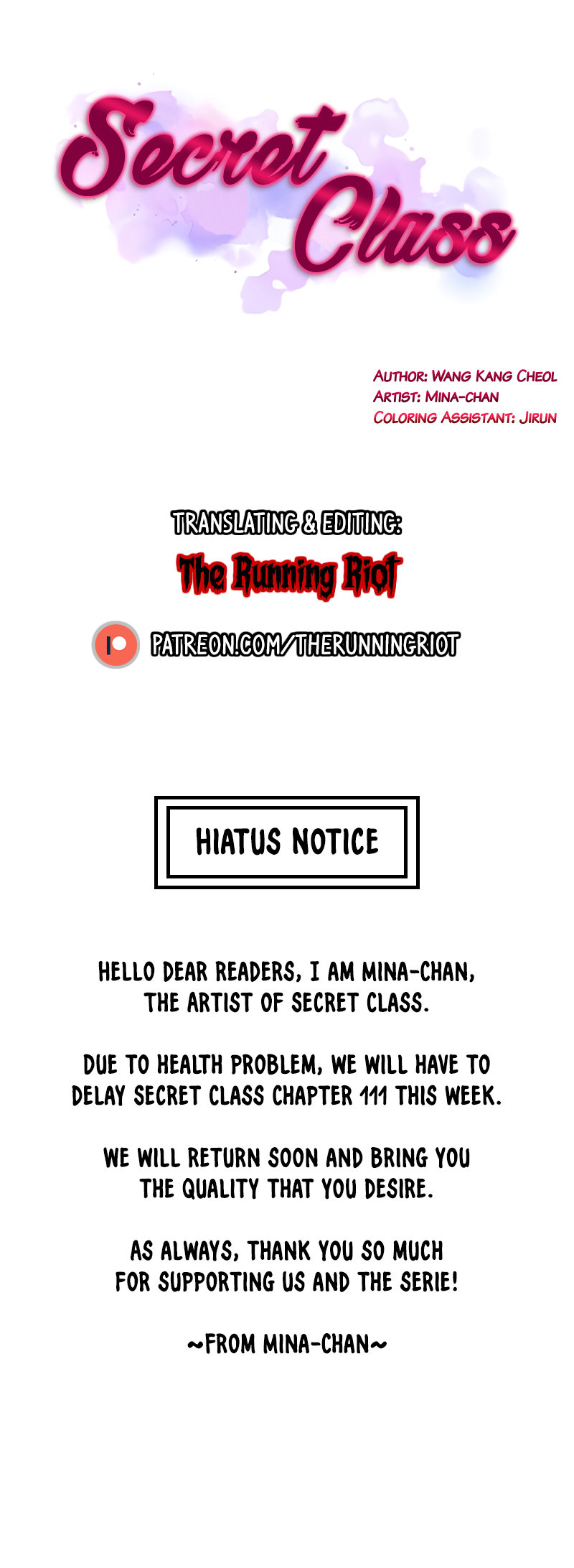 Secret Class page 1