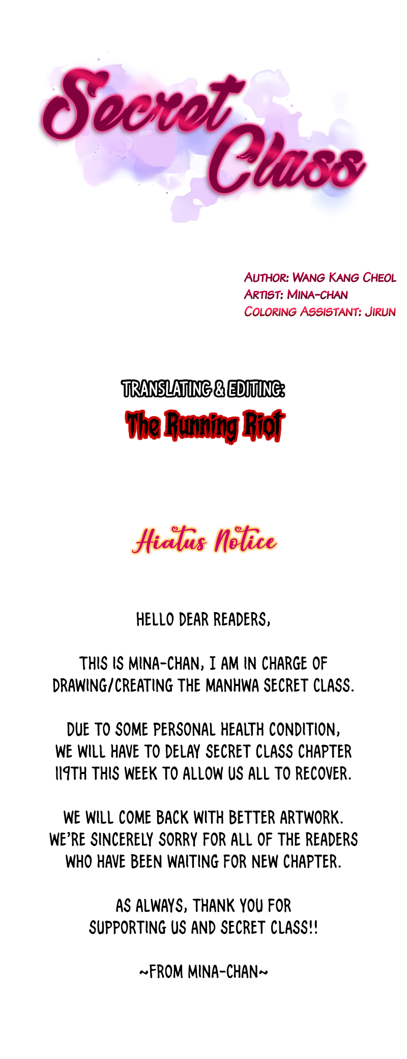 Secret Class page 1