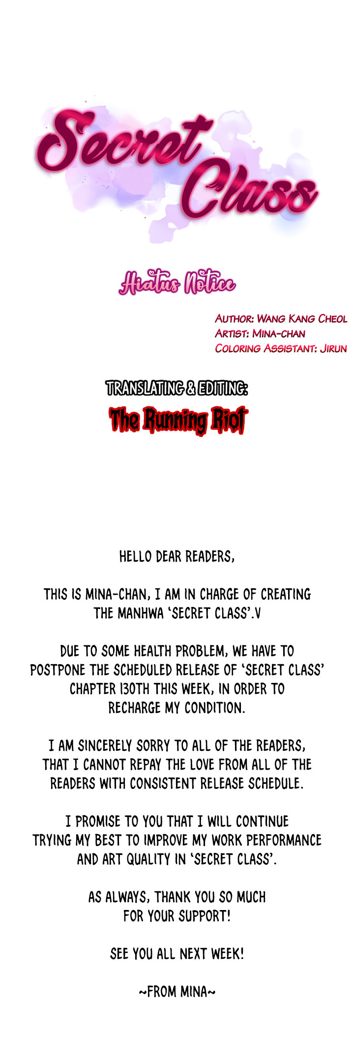 Secret Class page 1