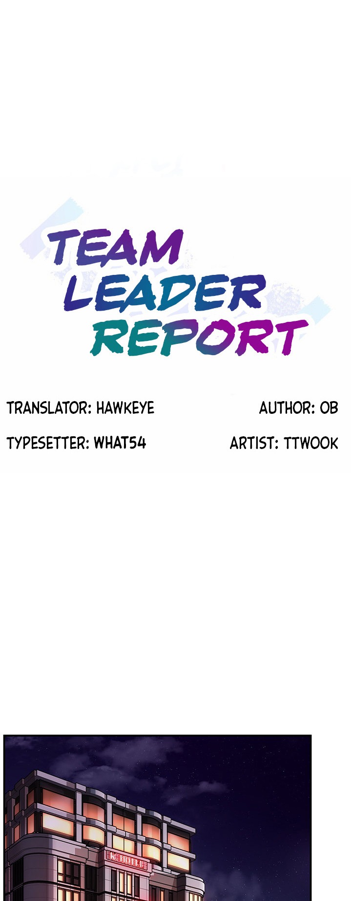 Team Leader Report page 1