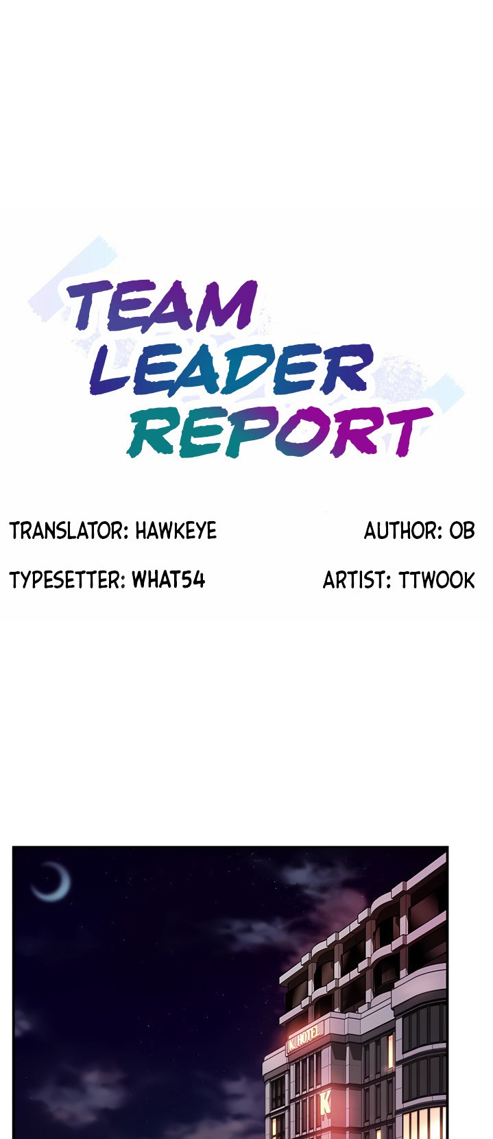 Team Leader Report page 1
