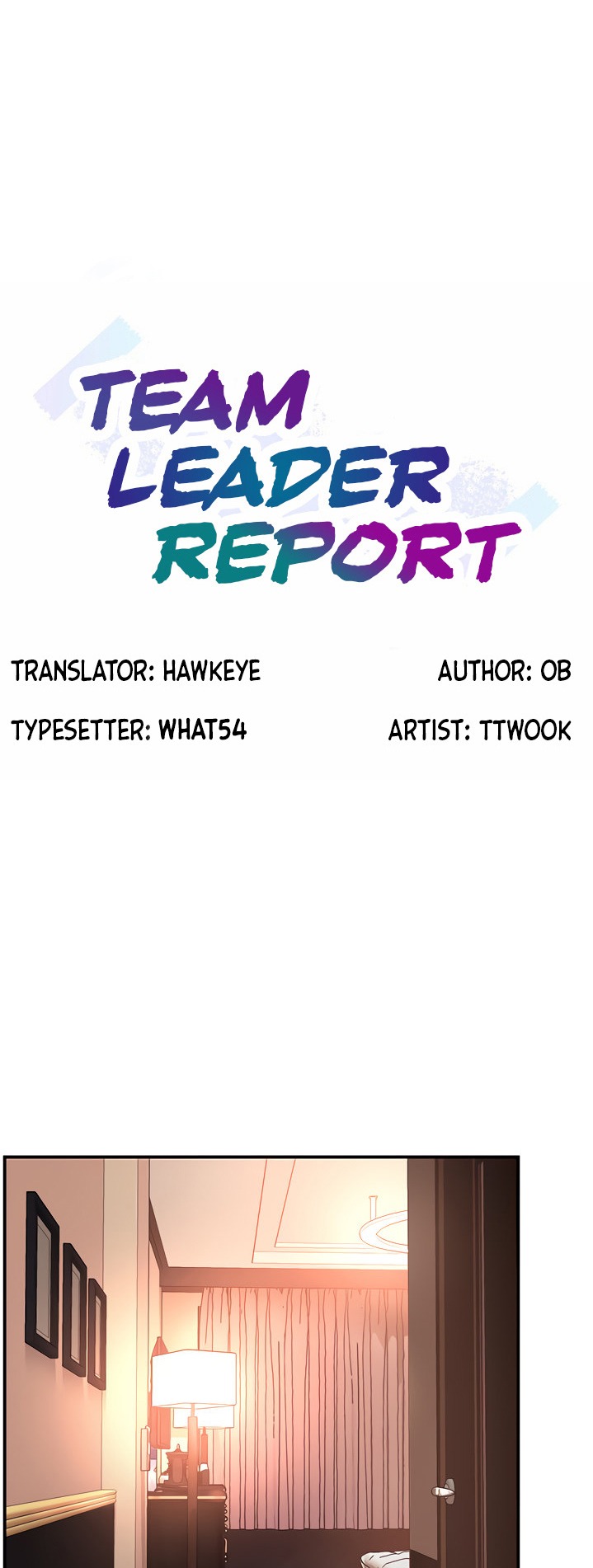 Team Leader Report page 1