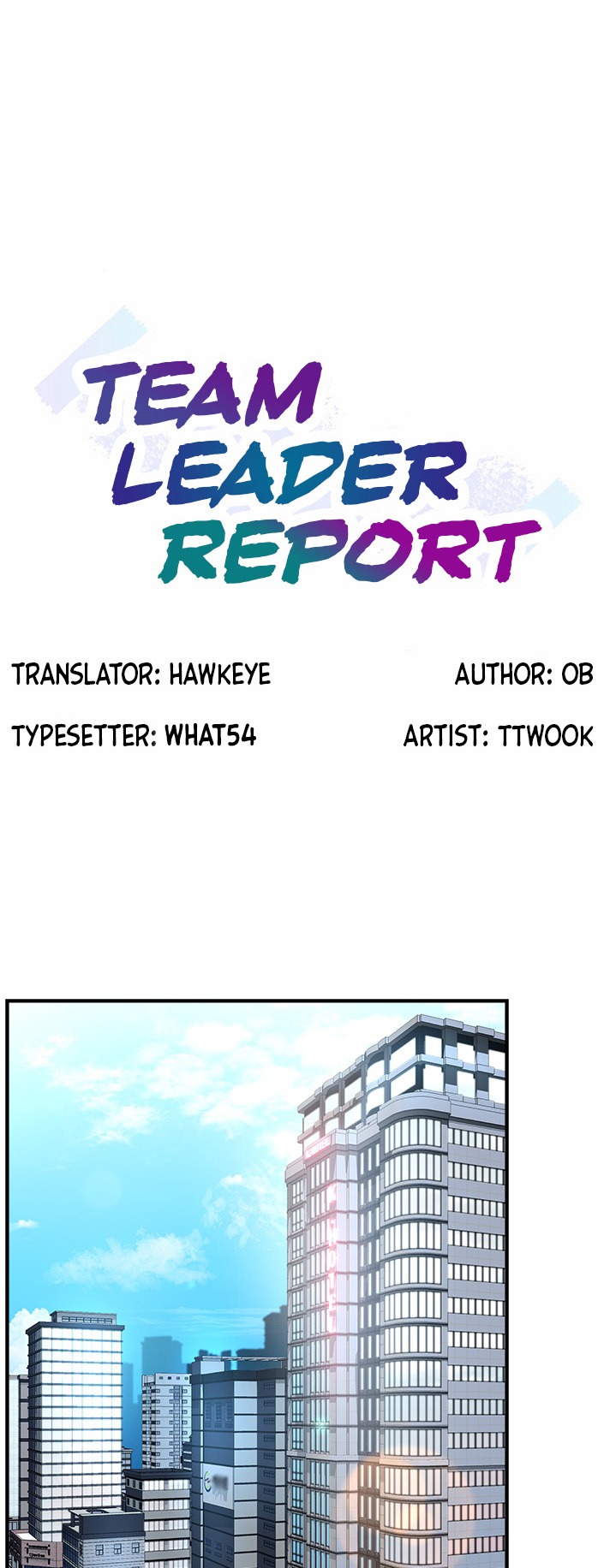 Team Leader Report page 1