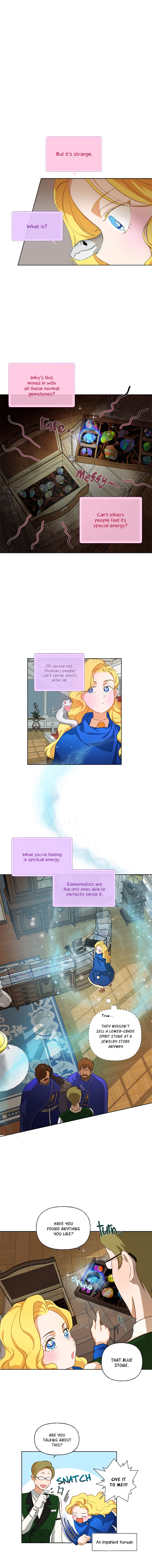 The Golden Haired Elementalist page 1