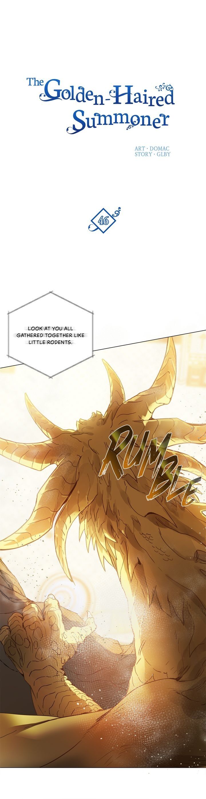 The Golden Haired Elementalist page 1