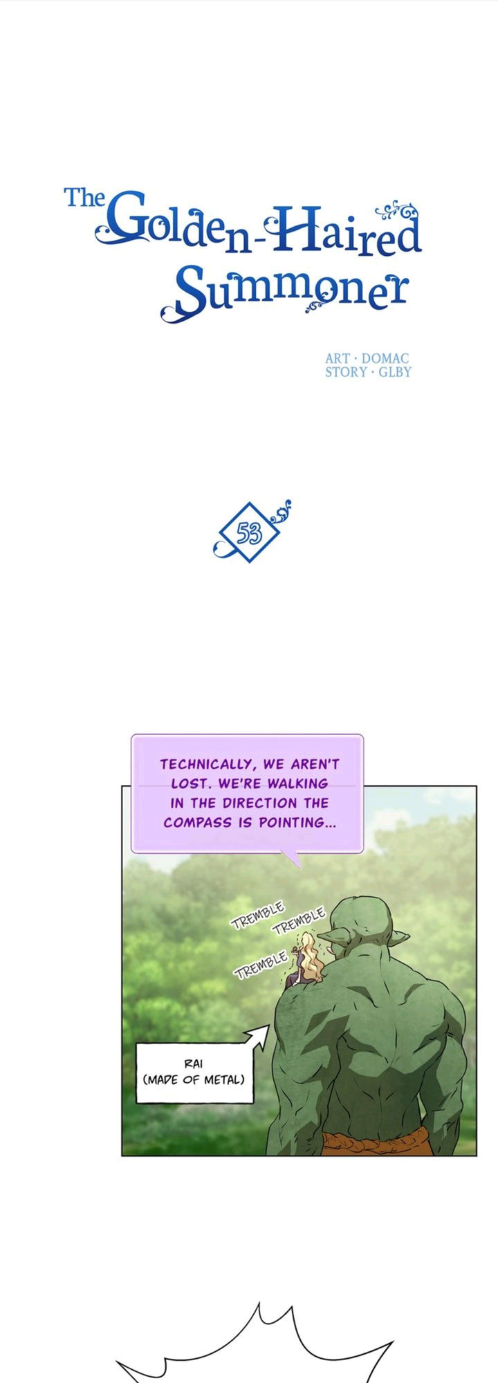 The Golden Haired Elementalist page 1